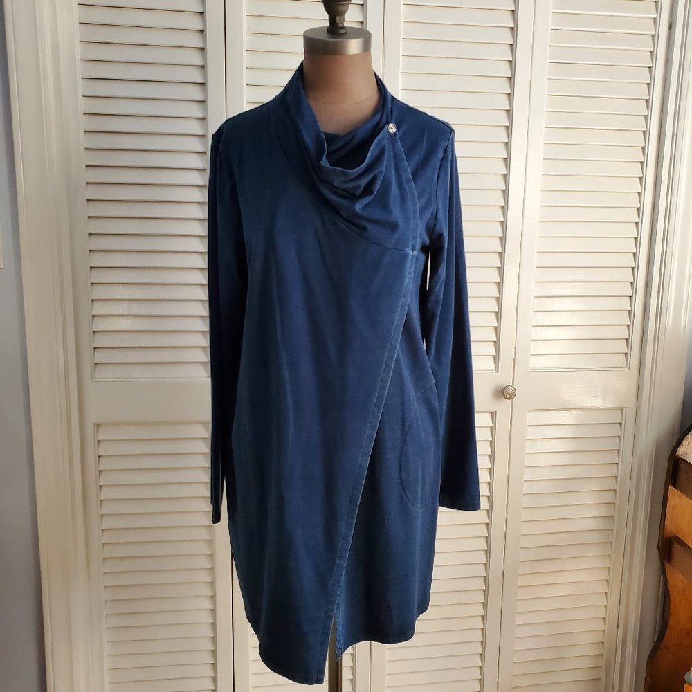 Pure Jill Indigo Wrap Cardigan Size M